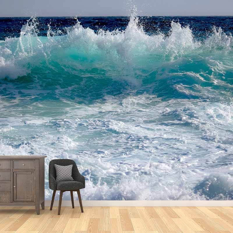Sea Print Tropical Peel and Stick Wall Mural Photography Stain Resistant