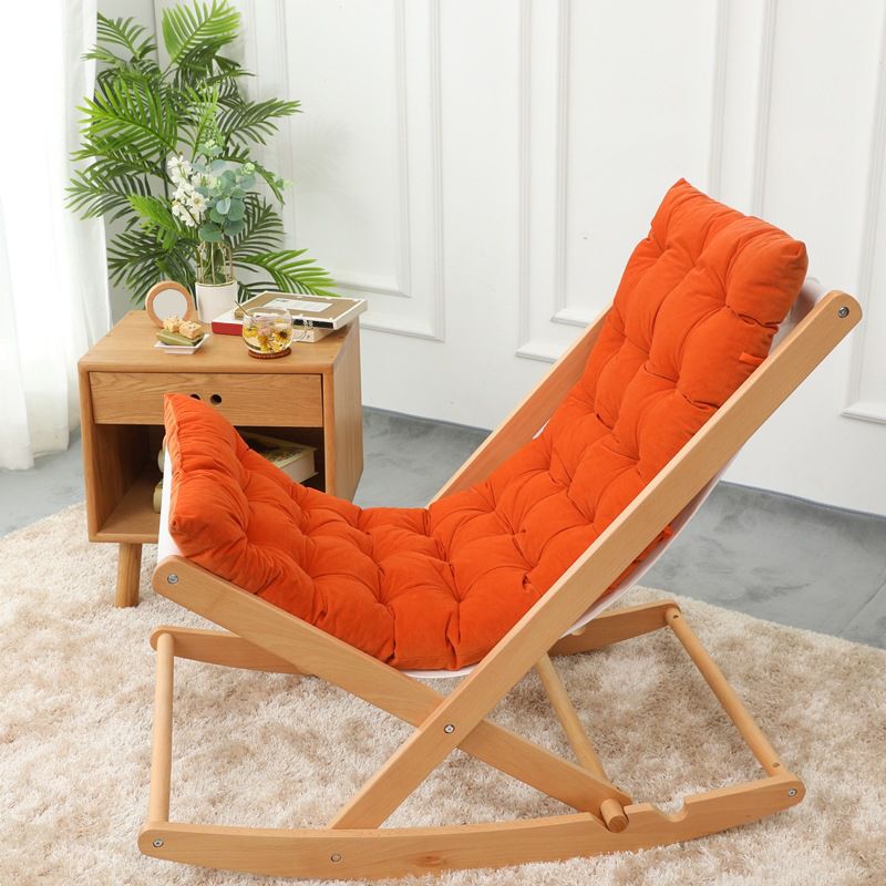 Modern Simple Style Rocking Chair Indoor Wooden Rocking Chair for Living Room