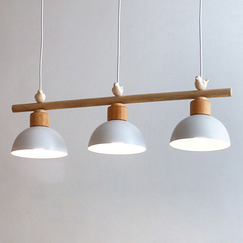 Ombre de bol de style moderne suspendu 3 pendentif léger pour salle à manger