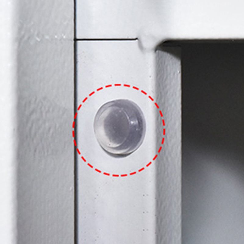 Hinged Wardrobe Armoire Contemporary Metal Storage Cabinet for Home