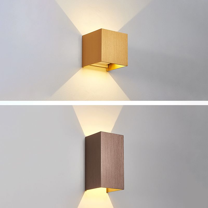 Moderner Stil Aluminium Wandleuchte 2 Lichter Wandleuchten für Wohnzimmer