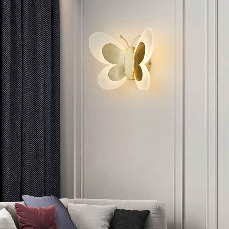 1-Light Geometric Wall Sconce Light Modern Metal Wall Sconce Lighting