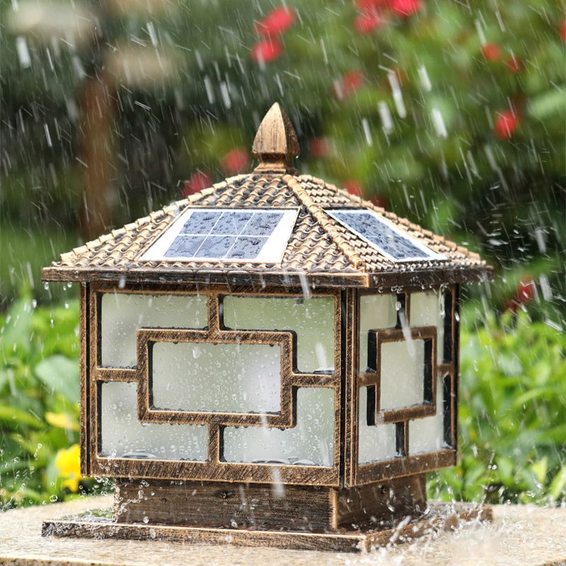 Modern Simple Aluminum Pillar Lamp Square Shape Pillar Light for Outdoor