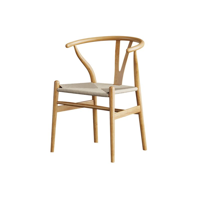 Modern Ash Wood Dinette Set 1/2/4 Pieces Rectangle Beige Dining Table Set