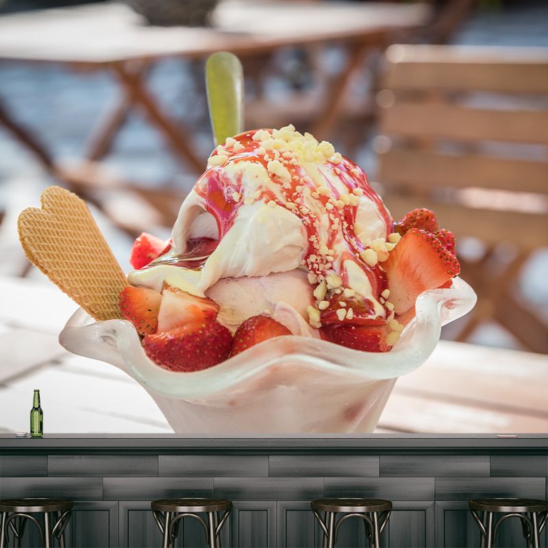 Modern Dessert Food Mural Wallpaper for Commerce Shop Decoration Wall Decal