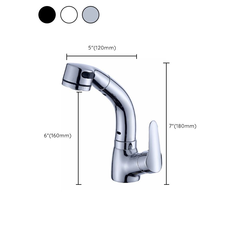 Contemporary Style Faucet Single Handle Vessel Sink Bathroom Faucet