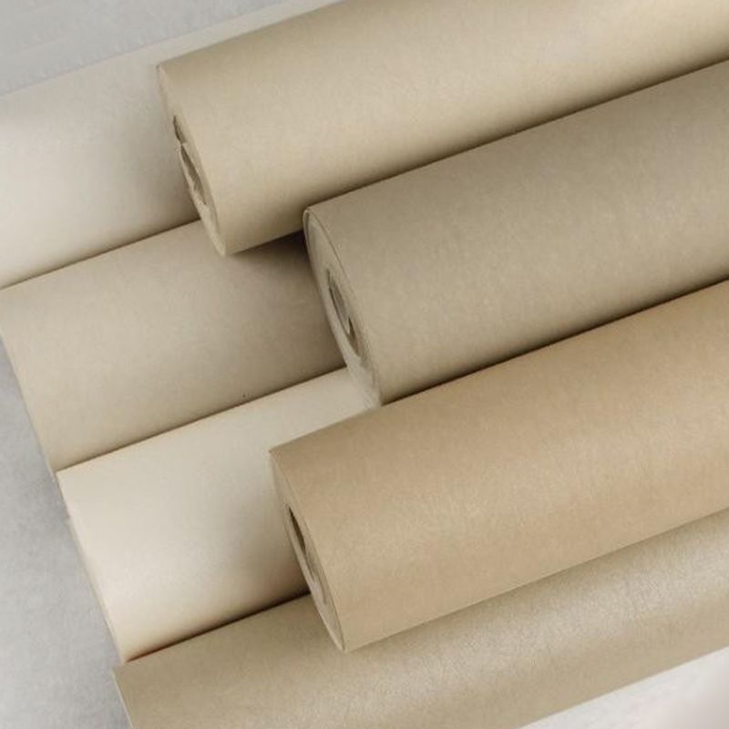 Wallpaper Roll Solid-Colored Pattern Pastel Color Modern Non-Woven Material Wall Decor