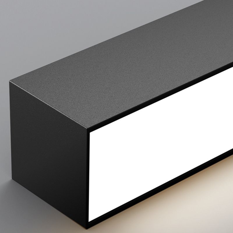 Modern Style Linear Hanging Pendant Light Metal 1-Light Hanging Lamp Kit