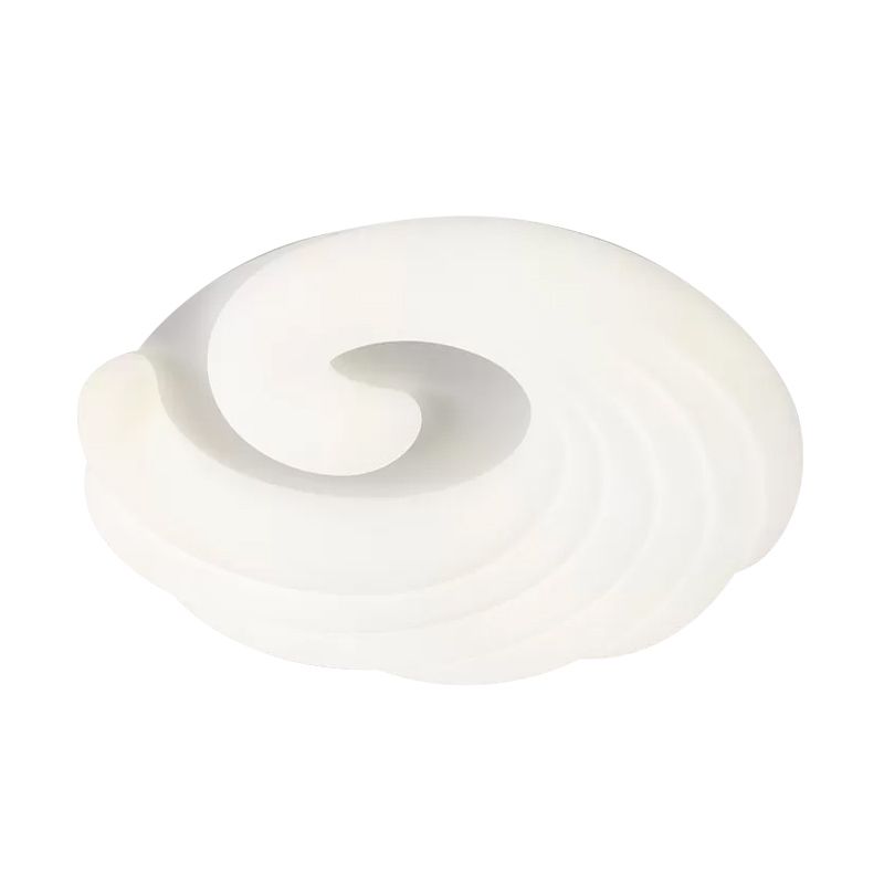 Contemporary Cloud Ceiling Flush Mount Acrylic Living Room LED Flush Light Fixture in Grey/White/Blue