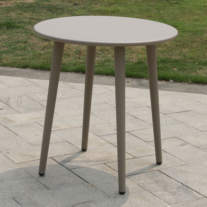 Boho Style Gray Dining Set Metal 1/5 Pieces Water Resistant Dining Set