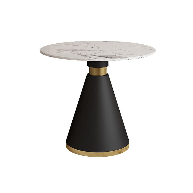 Glam Dinette Set for Dining Room 1/2/5 Pieces Glossy White Dining Table Set