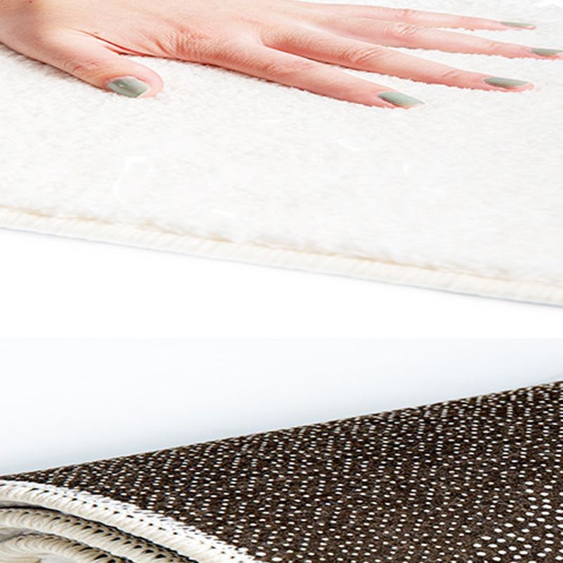 Geometric Pattern Living Room Rug Polyester Washable Area Rug