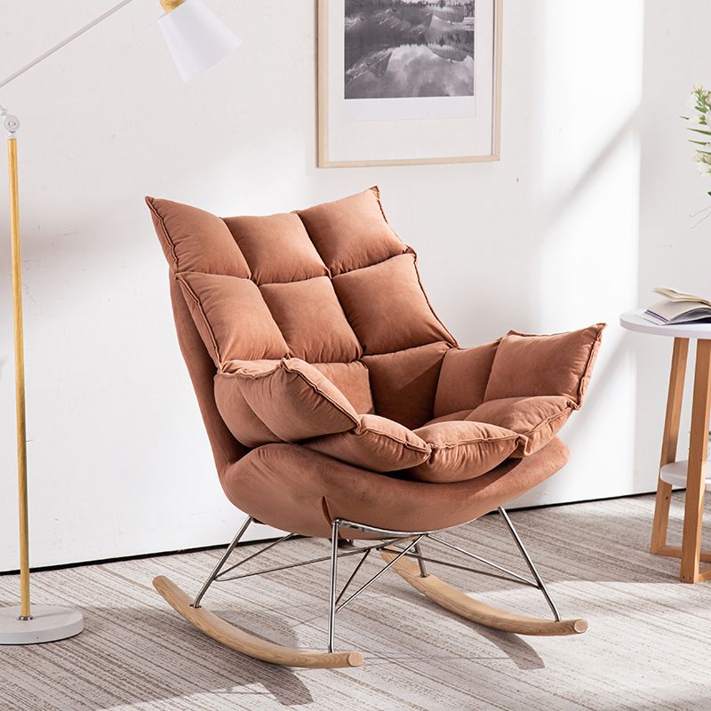 Contemporary Single Sofa Rocking Chair Indoor Rocking Chair with Cushion