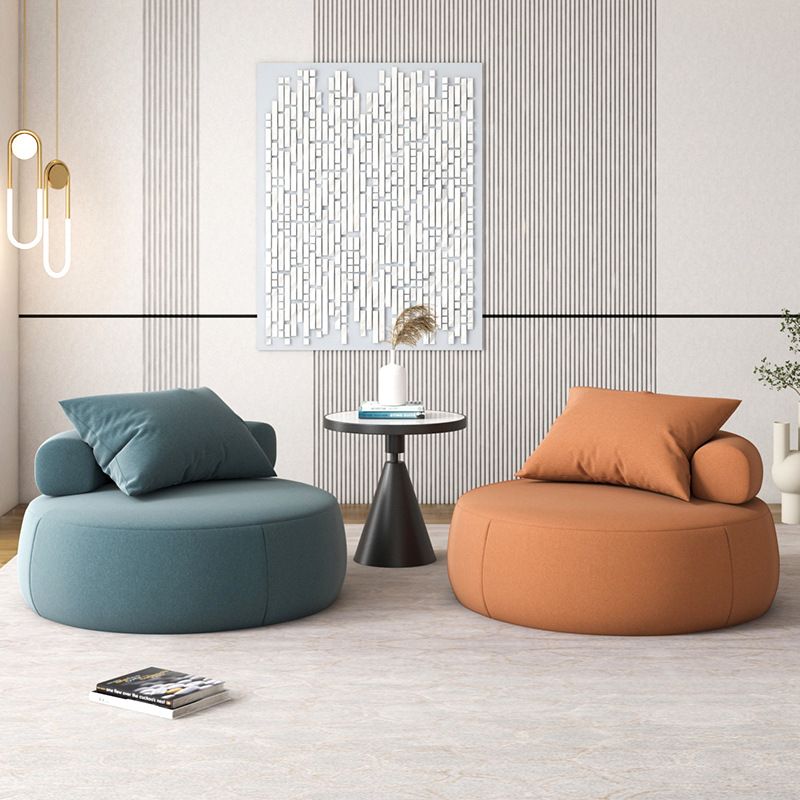 Faux Leather Chair Armless Solid Wood Frame Chair for Living Room