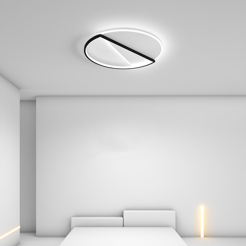 2 Lights Metal Flush Ceiling Light Fixture Modern LED Ceiling Light Fixtures
