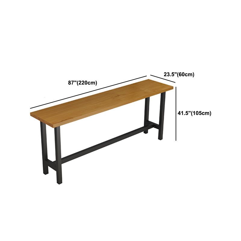 Modern Style 1/9 Pieces Bar Table Set Rectangle Pine Wood Counter Table for Cafe