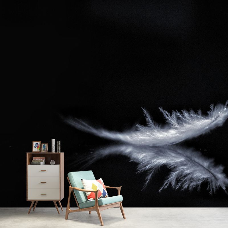 Beautiful Bird Feather Murals Living Room Wall Murals Wallpaper
