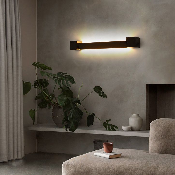 Moderno stile minimalista di vanità lineare luci di vanità in metallo illuminazione per bagno per bagno