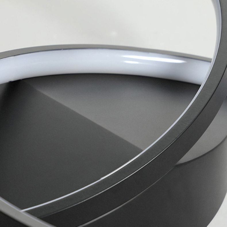 2-Ring Ceiling Light Stylish Modern Acrylic LED Semi Flush Mount Light