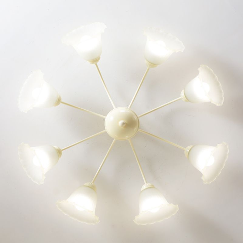 Nordic Flush Mount Light Creative Flush Mount Ceiling Light Fixture with Glass Shade