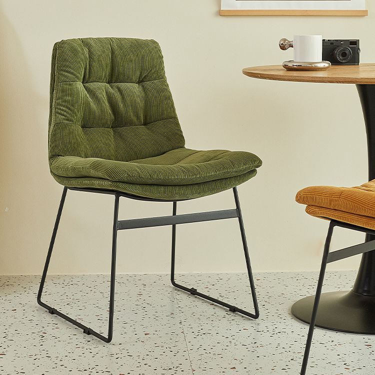 Sillas de comedor estilo moderno Sillones de comedor de cocina con patas de metal