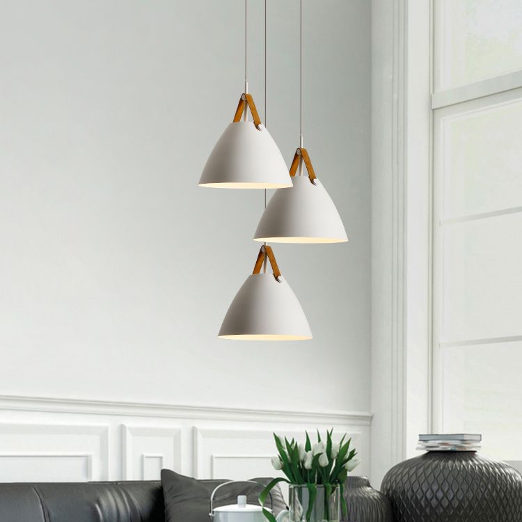 Macron Metal Hanging Light Nordic Style Pendant Light Cone Shape Hanging Light for Coffee Shop