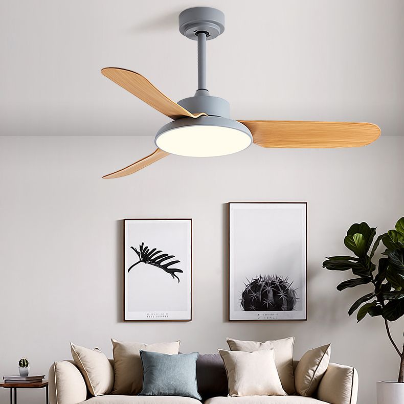 Unique Shape Metal Ceiling Fan Lighting Kids Style Single Light Ceiling Fan Lamp