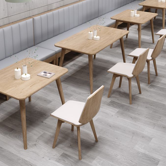 Solid Wood 4-foot Dinette Table Industrial Style Dining Table for Home