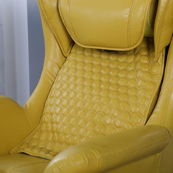 Contemporary Green Recliner Chair in Faux Leather Plug-In Chair
