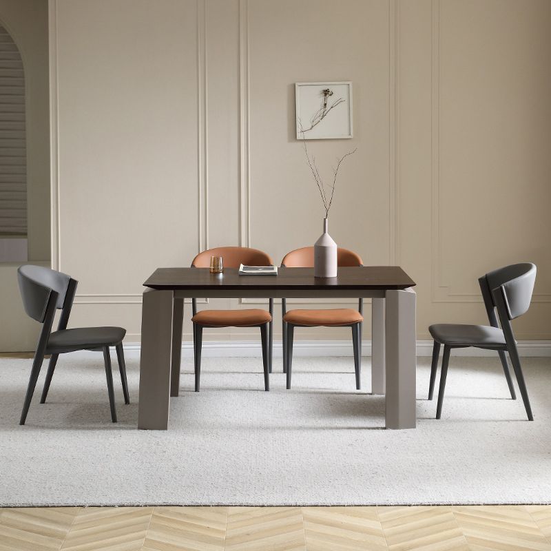 Contemporary Kitchen Dining Chairs Open Back Dining Side Chair