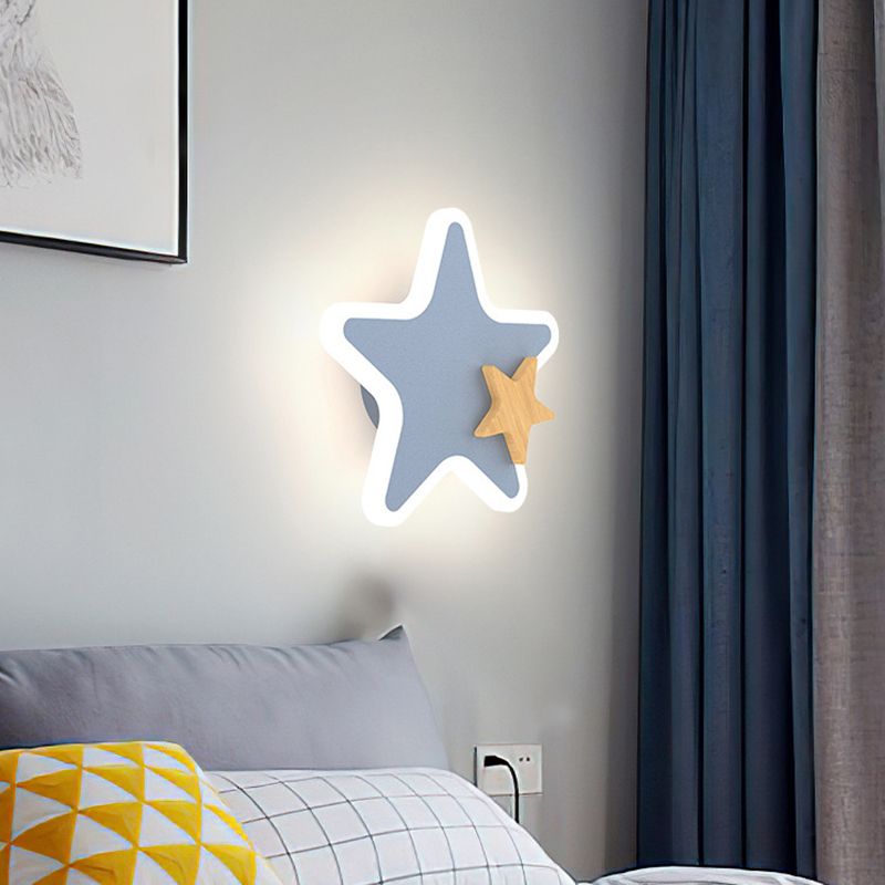Modern Style Unique Shape Wall Sconce Metal Wall Light for Children's Room