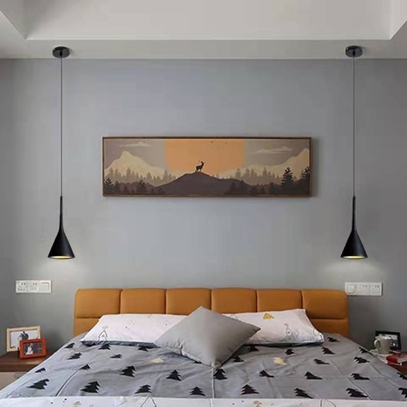 MODERNO MODERNO CONE OMAGGIO CON IMPEGNO METALE 1 LAMPAGGIO DI APPROGGIAMENTO PER LA LAMPO DI SOLO