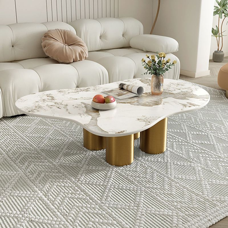 Abstract Coffee Table Contemporary Geometric Slate Coffee Cocktail Table