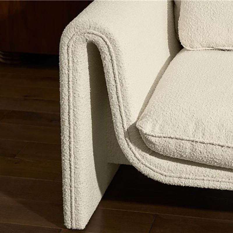 Stationary Solid Color Settee Modern Standard Sofa for Living Room