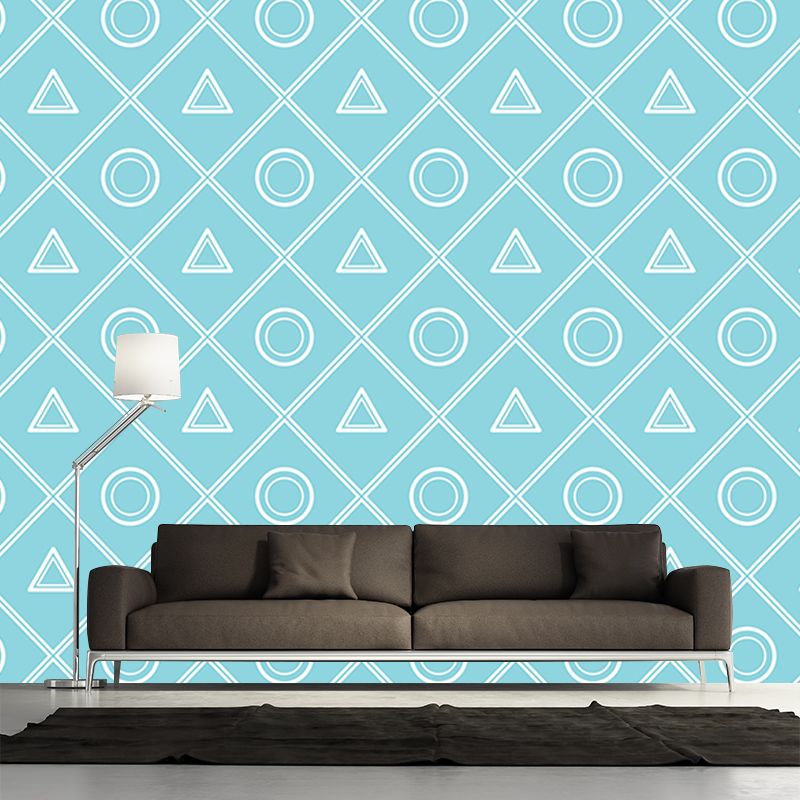 Geometry Wall MuralModern Decorative Dining Room Wall Decor, Custom Size Available