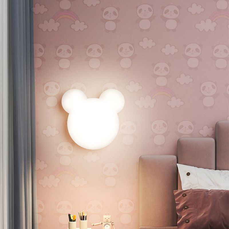 Geometric Wall Mount Lighting Simple Plastic 1 Light Wall Mounted Light for Bedroom