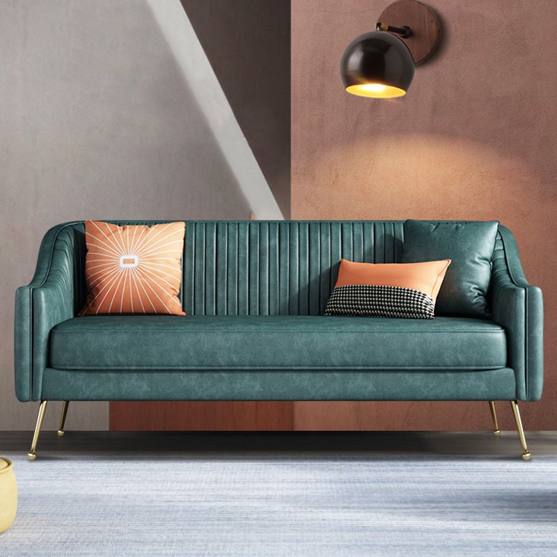 Faux Leder modernes Sofa 31 "W Habed Armsofa für Wohnzimmer