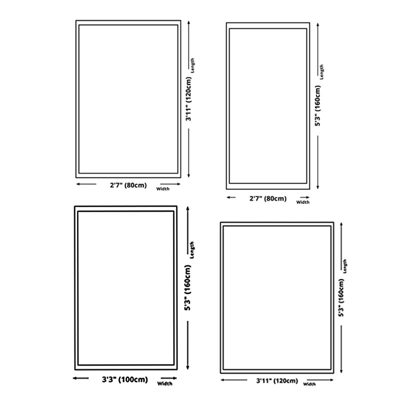Tapis de zone nordique de ton blanc, tapis fleuri de couleur Polyester, tapis à support antidérapant pour la décoration de la maison