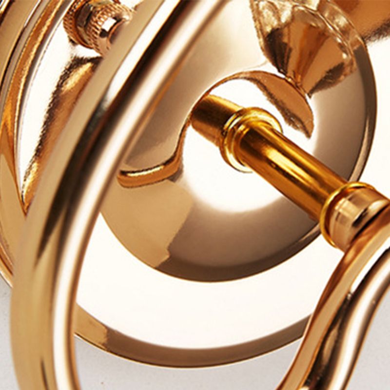 Stile moderno in stile oro sconce in stile nordico cristallo metallo globo luci per letto