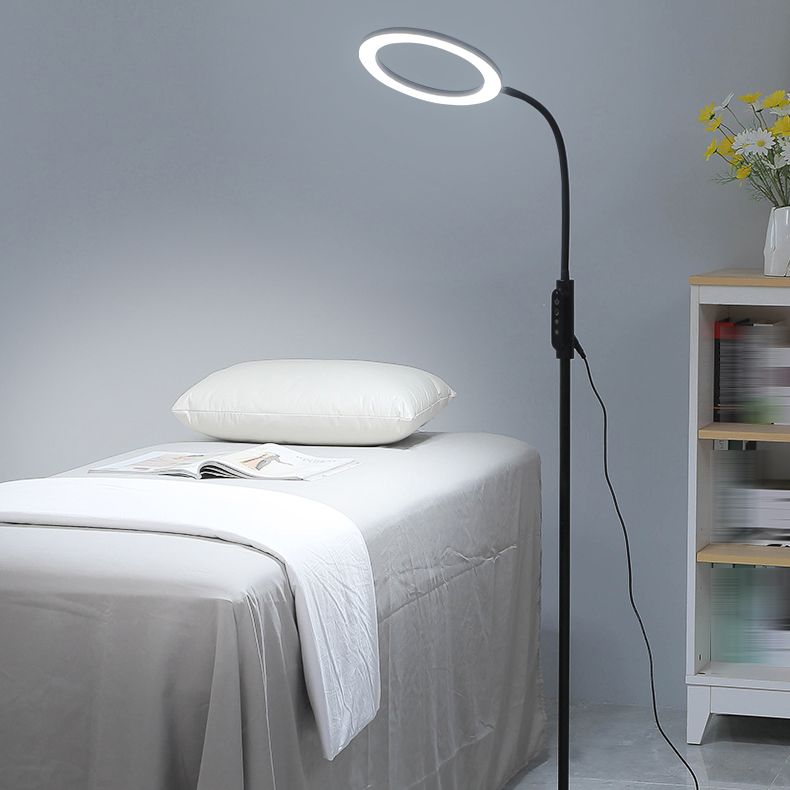1 Light Circle Floor Lamps Modernism Metal Standard Lamps for Business Activities