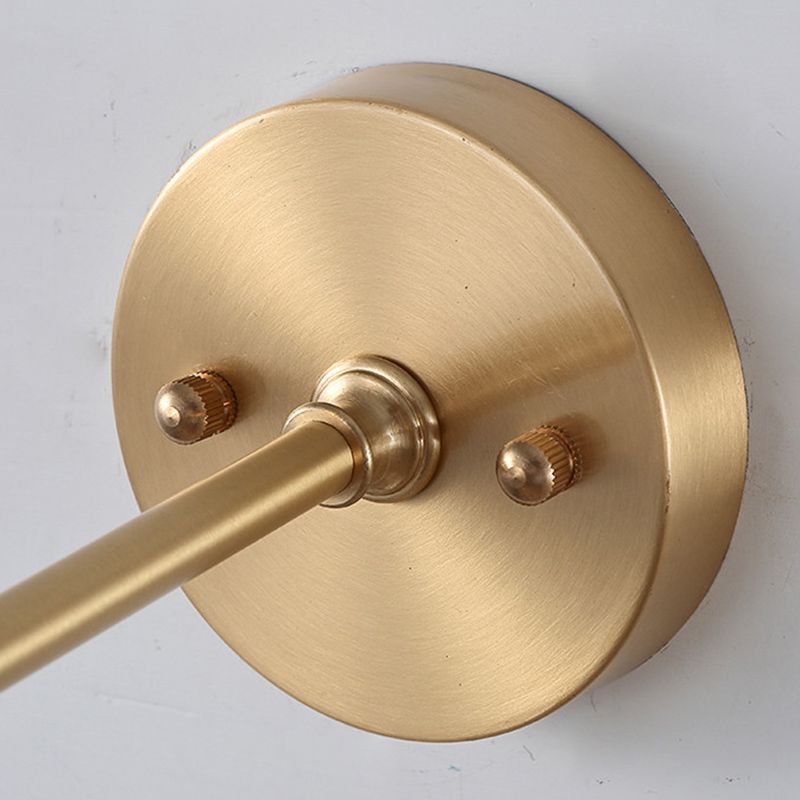 Luci di applique a testa singola con sfumatura in vetro limpido Stile semplicità muro appeso