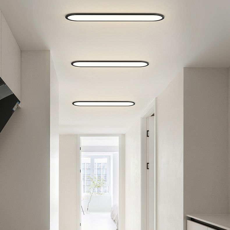 1-Light Ceiling Light Simple LED Ceiling Mount Light with Acrylic Shade for Bedroom
