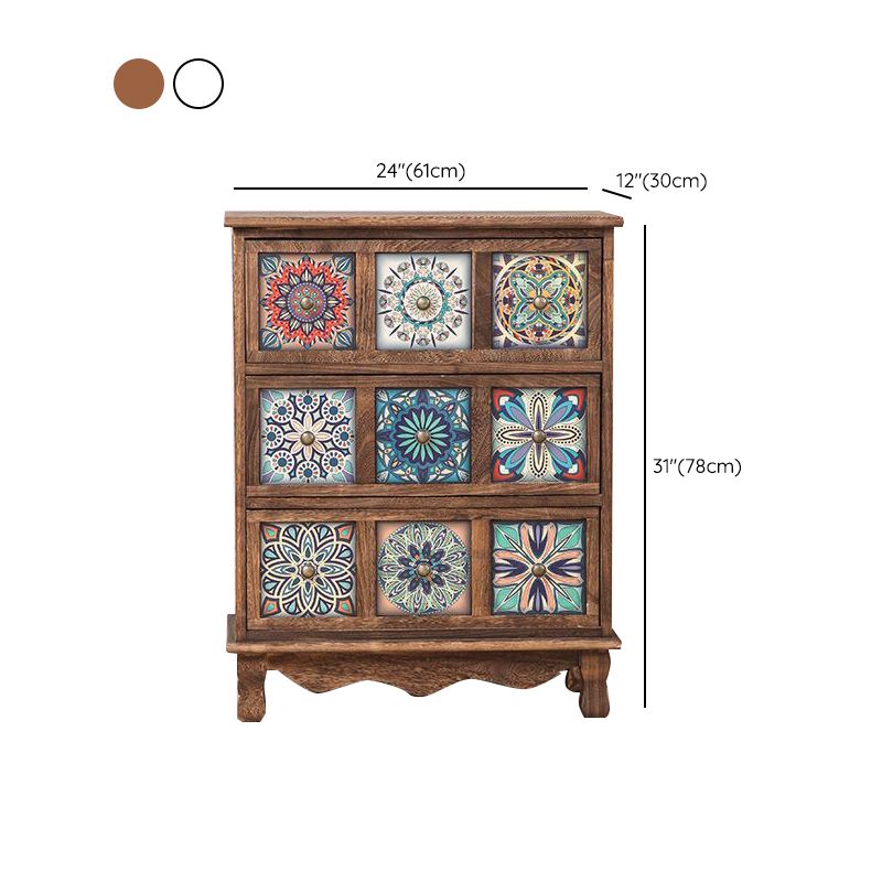 Coastal Storage Chest Dresser Solid Wood Storage Chest with 3/6/8/10 Drawers