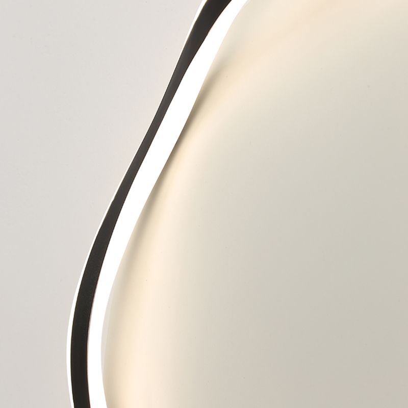 Minimalism Metal LED Ceiling Mounted Light Circle 1-Light Flush Light for Bedroom