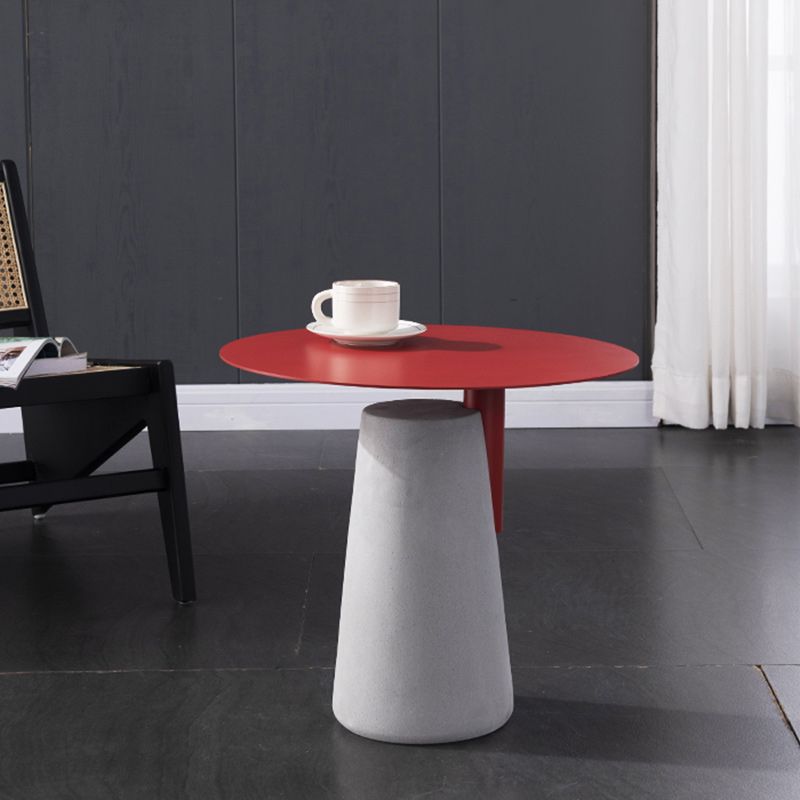 Concrete Modernistic Table Lacquer Round Table for Living Room