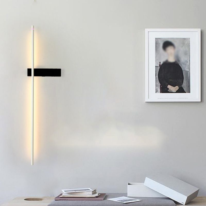 Rotatable Linear Wall Sconce Light Fixture Simplicity Metal Stairs LED Wall Lamp