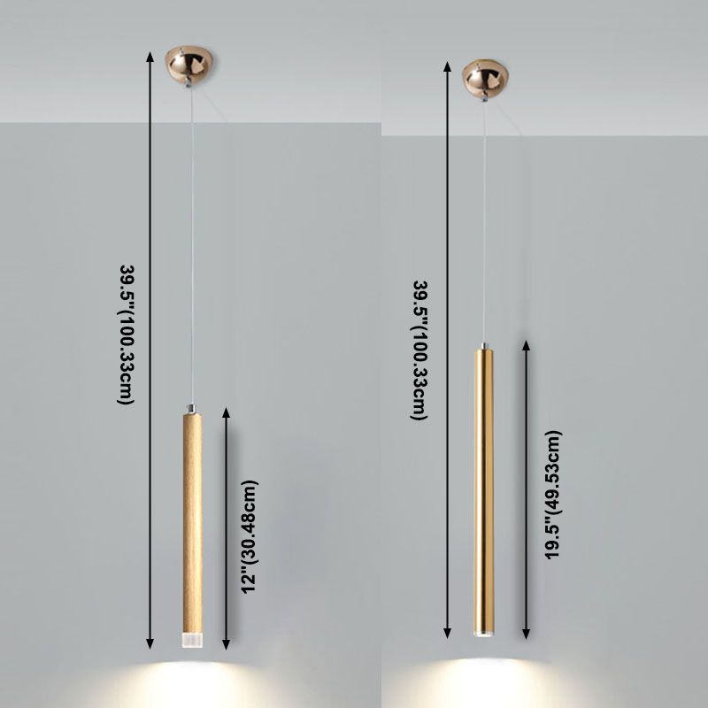 Lineare Anhängerleuchten moderne 1-Licht-LED-Anhängerlampe mit klarem Kristallschatten
