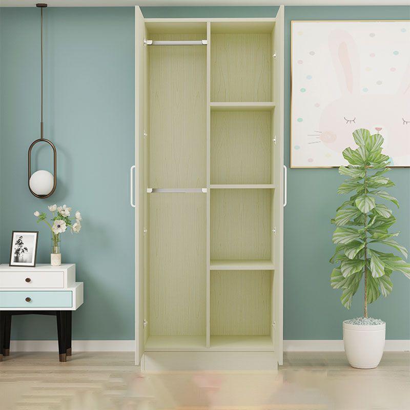 Contemporary Style Wardrobe Armoire Wood Combination Armoire for Bedroom