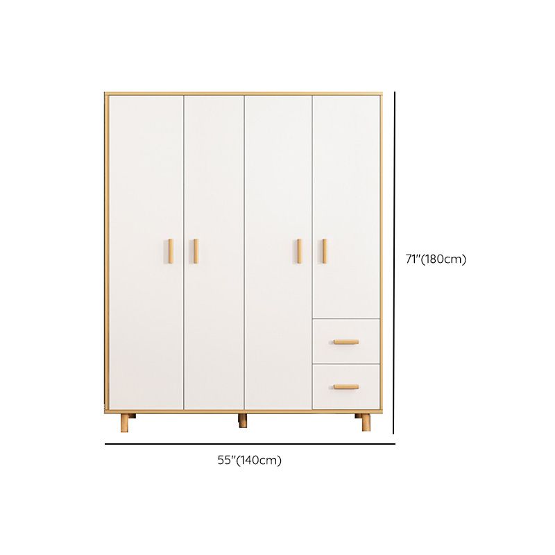 Rectangular Wardrobe Cabinet Modern Simple Wooden Wardrobe Cabinet