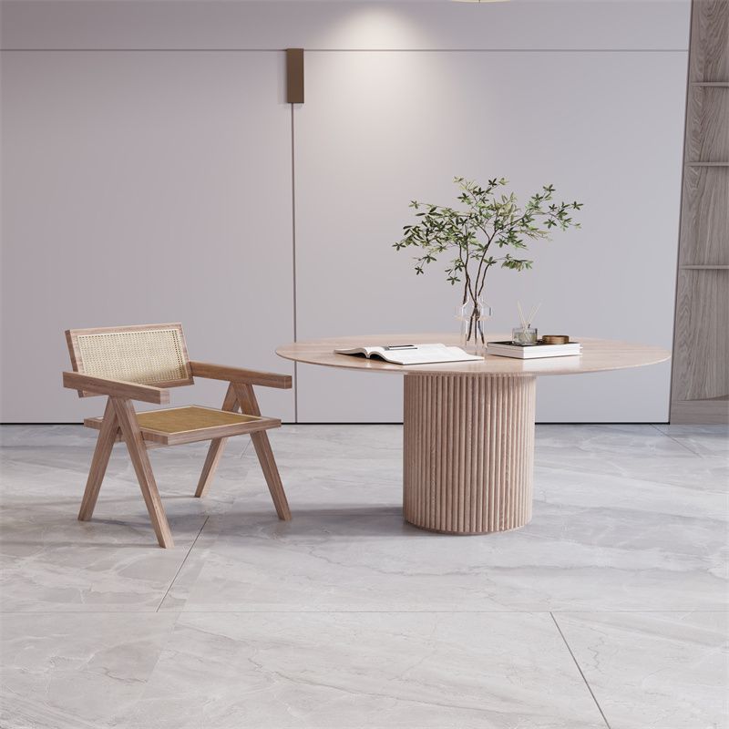 Simplicity Round Dining Site Table Pine Solid Wood Dining Room Home Furniture